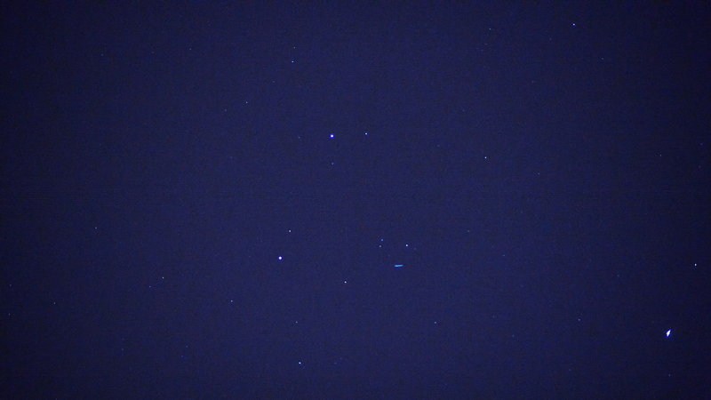 Blue Cylinder 2-06-2014 imaged at 1/60 th of a second under nocturanal conditions. 